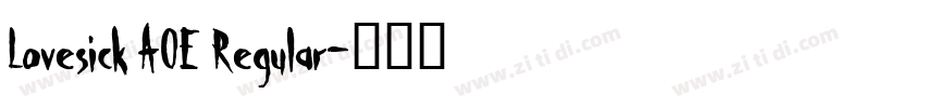 Lovesick AOE Regular字体转换